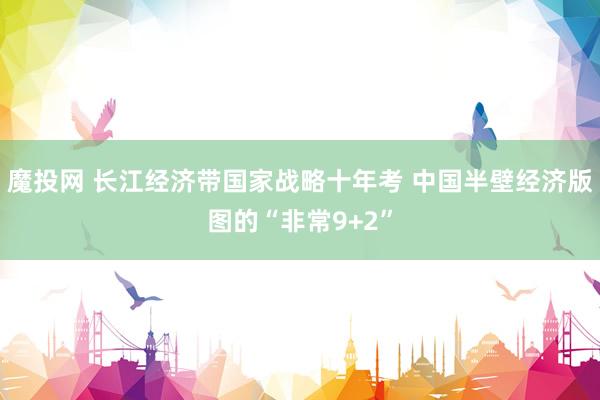 魔投网 长江经济带国家战略十年考 中国半壁经济版图的“非常9+2”