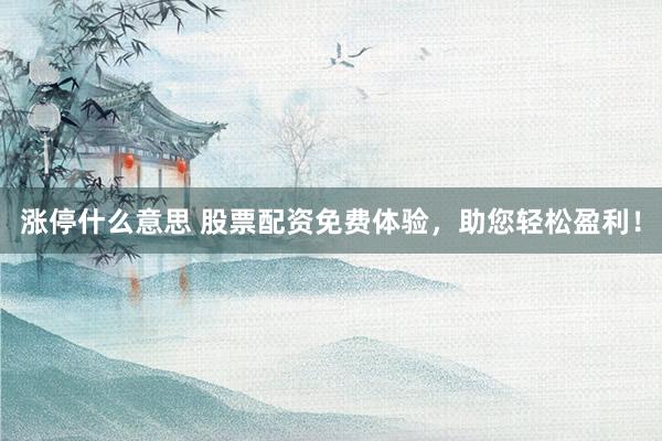 涨停什么意思 股票配资免费体验，助您轻松盈利！