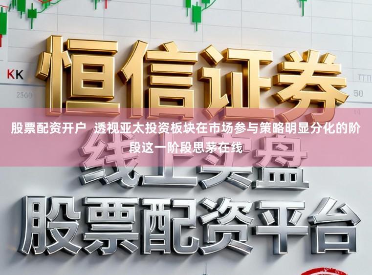股票配资开户  透视亚太投资板块在市场参与策略明显分化的阶段这一阶段思茅在线