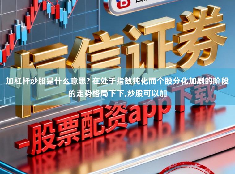 加杠杆炒股是什么意思? 在处于指数钝化而个股分化加剧的阶段的走势格局下下，炒股可以加