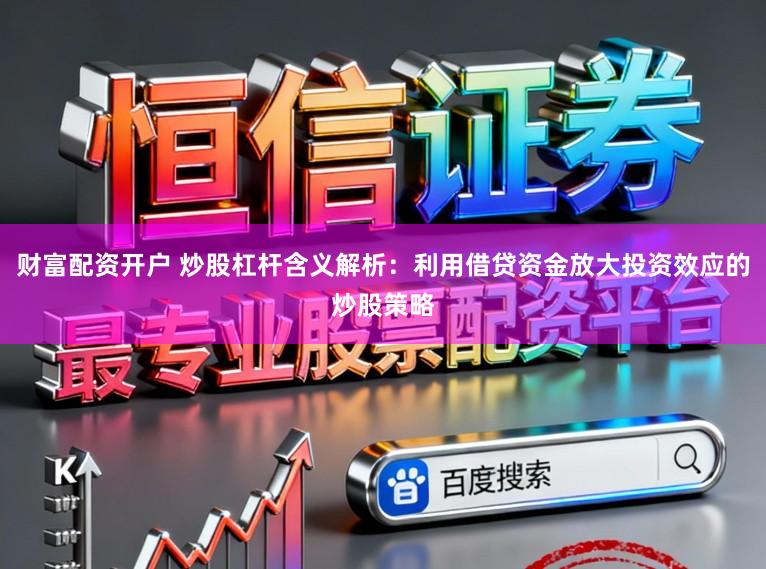 财富配资开户 炒股杠杆含义解析:利用借贷资金放大投资效应的炒股策略